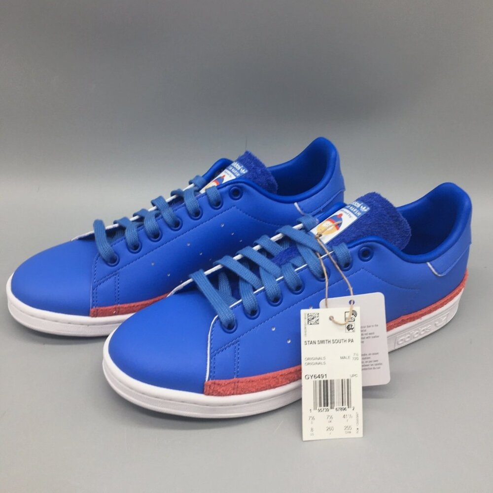 NEW Adidas Mens Stan Smith South Park Marsh Shoes Size 8 Blue Limited Edition